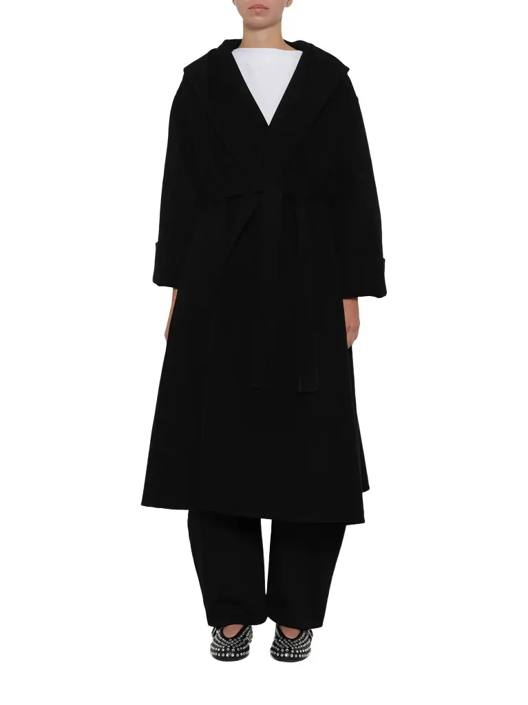 Alaïa Hood Wrap Coat | Image 1 Alaïa Hood Wrap Coat | Image 1