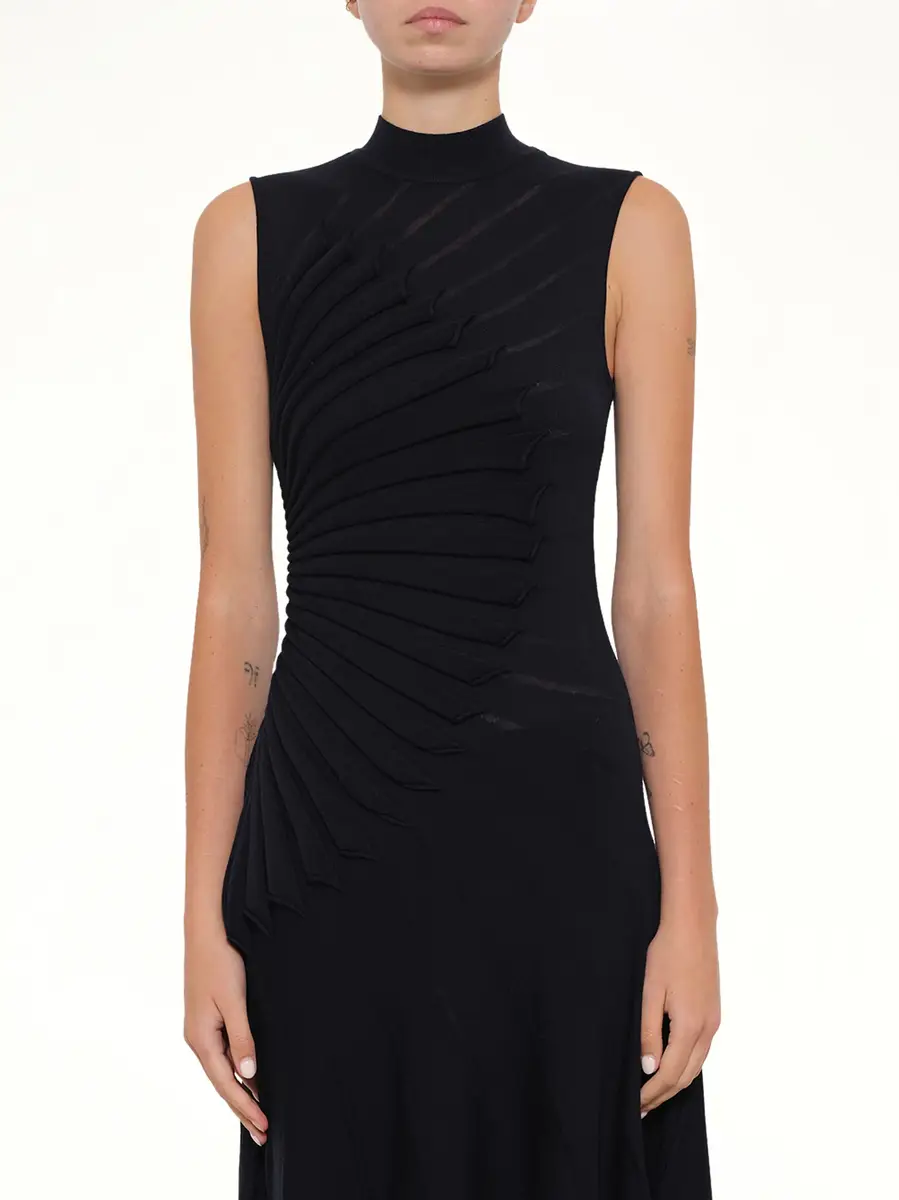 Alaïa Sculpting Dress in Minuit | Thumbnail 6