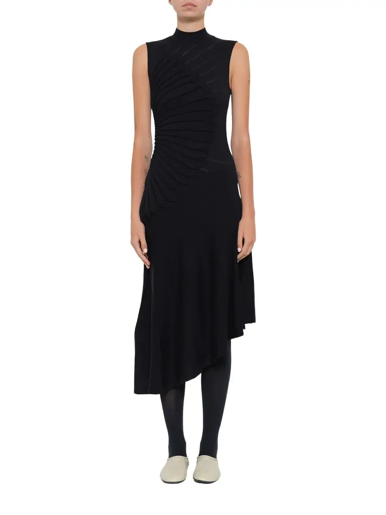Alaïa Sculpting Dress in Minuit Navy | Image 1 Alaïa Sculpting Dress in Minuit Navy | Image 1