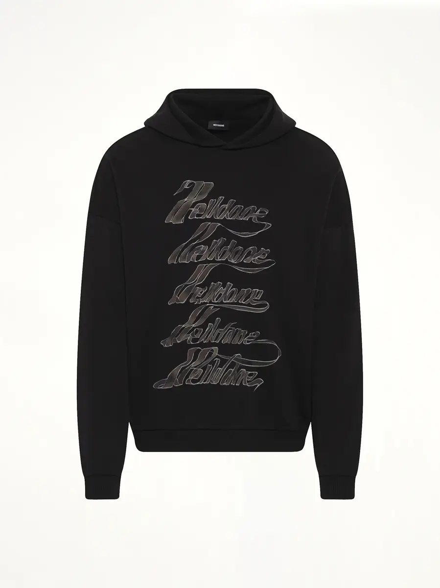 We11Done Ribbon Multi-logo Hoodie | Thumbnail 3 We11Done Ribbon Multi-logo Hoodie | Thumbnail 3
