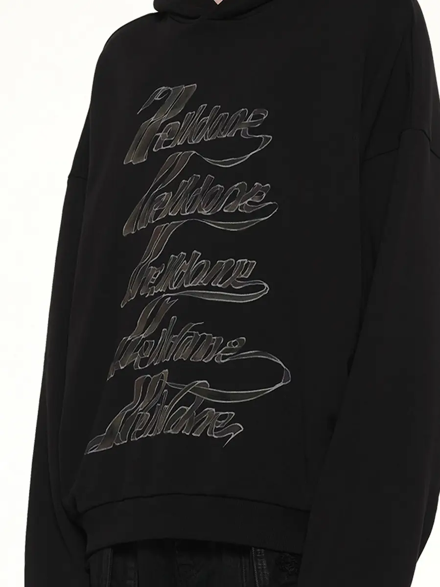 We11Done Ribbon Multi-logo Hoodie | Thumbnail 6 We11Done Ribbon Multi-logo Hoodie | Thumbnail 6