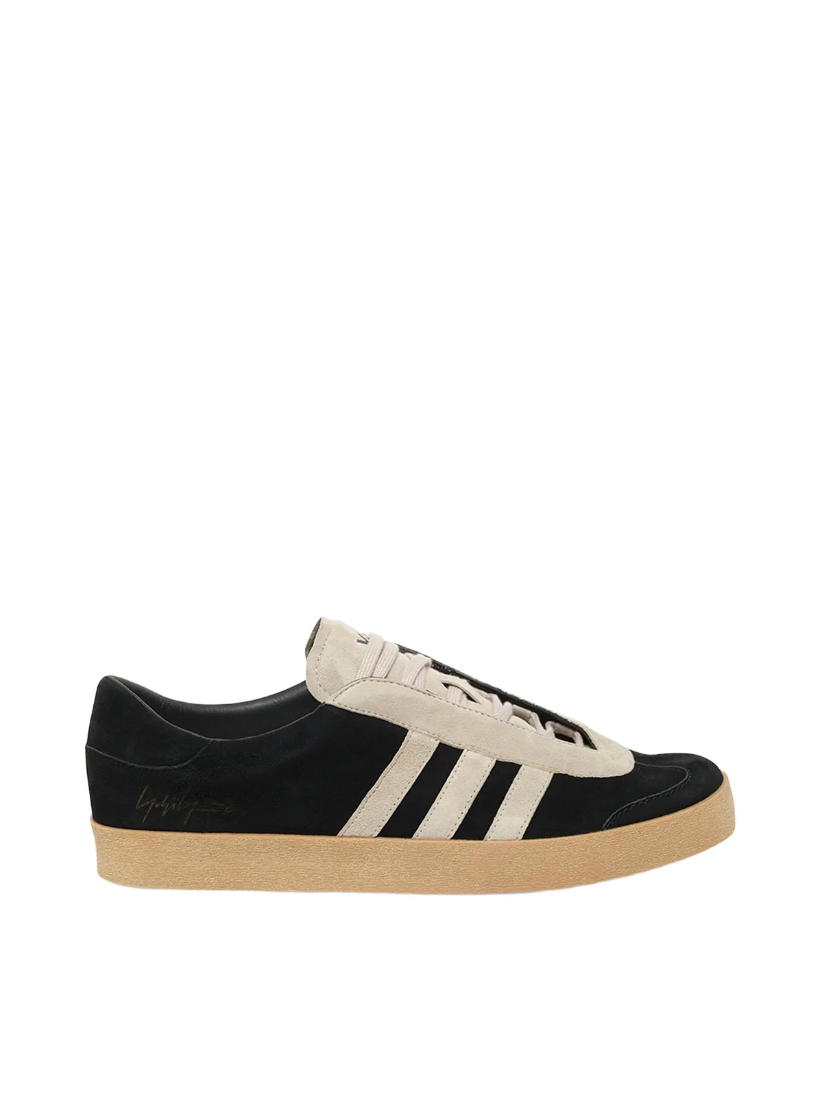 Y-3 Gazelle in Black/off White Y-3 Gazelle in Black/off White