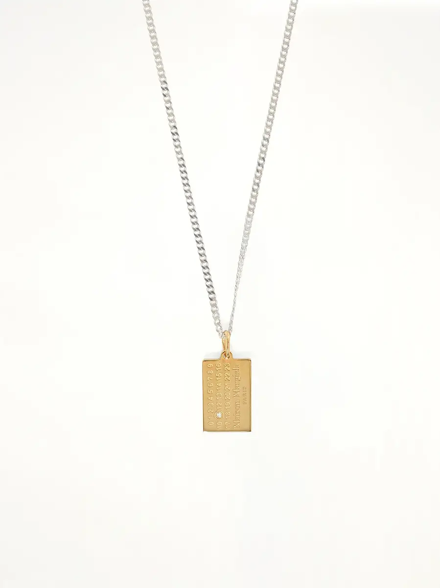 Maison Margiela Lab-grown Diamonds Number Pendant in Gold Coated Silver | Thumbnail 2 Maison Margiela Lab-grown Diamonds Number Pendant in Gold Coated Silver | Thumbnail 2