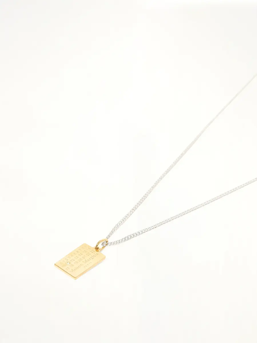 Maison Margiela Lab-grown Diamonds Number Pendant in Gold Coated Silver | Thumbnail 3 Maison Margiela Lab-grown Diamonds Number Pendant in Gold Coated Silver | Thumbnail 3
