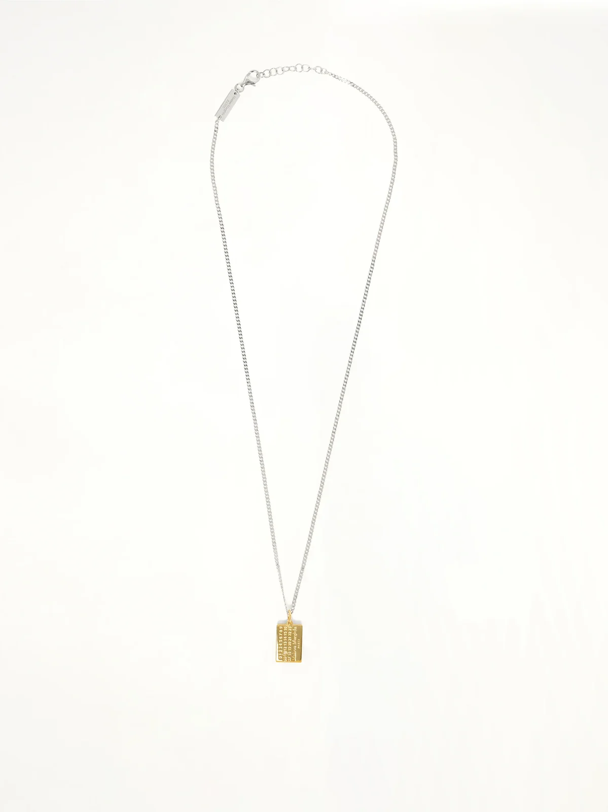 Maison Margiela Lab-grown Diamonds Number Pendant in Gold Coated Silver
