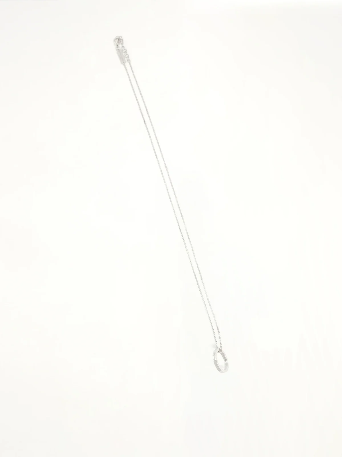 Logo Reference Necklace With Ring 3mm in Gold Coated Silver Logo Reference Necklace With Ring 3mm in Gold Coated Silver