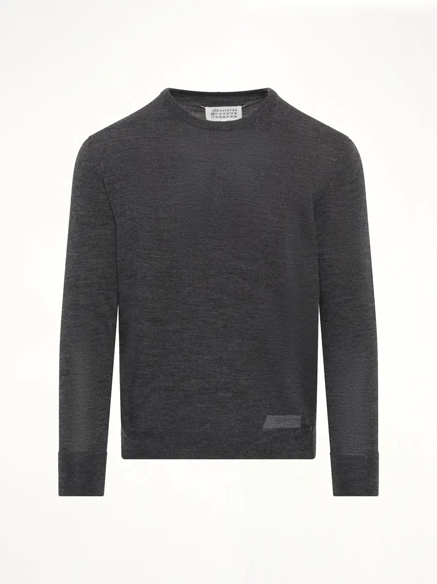 Maison Margiela Wip Sweater in Medium Grey | Thumbnail 3
