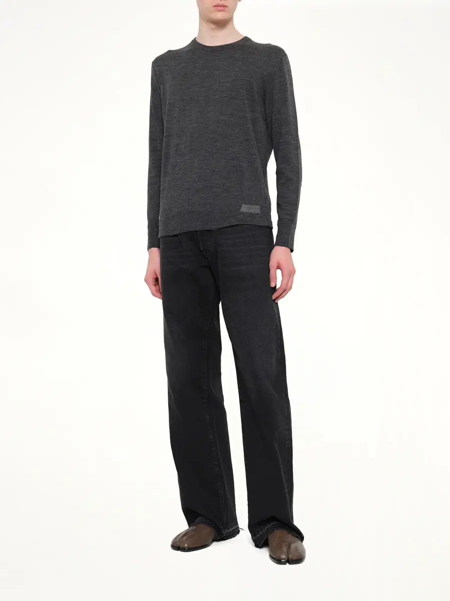 Maison Margiela Wip Sweater in Medium Grey | Thumbnail 4