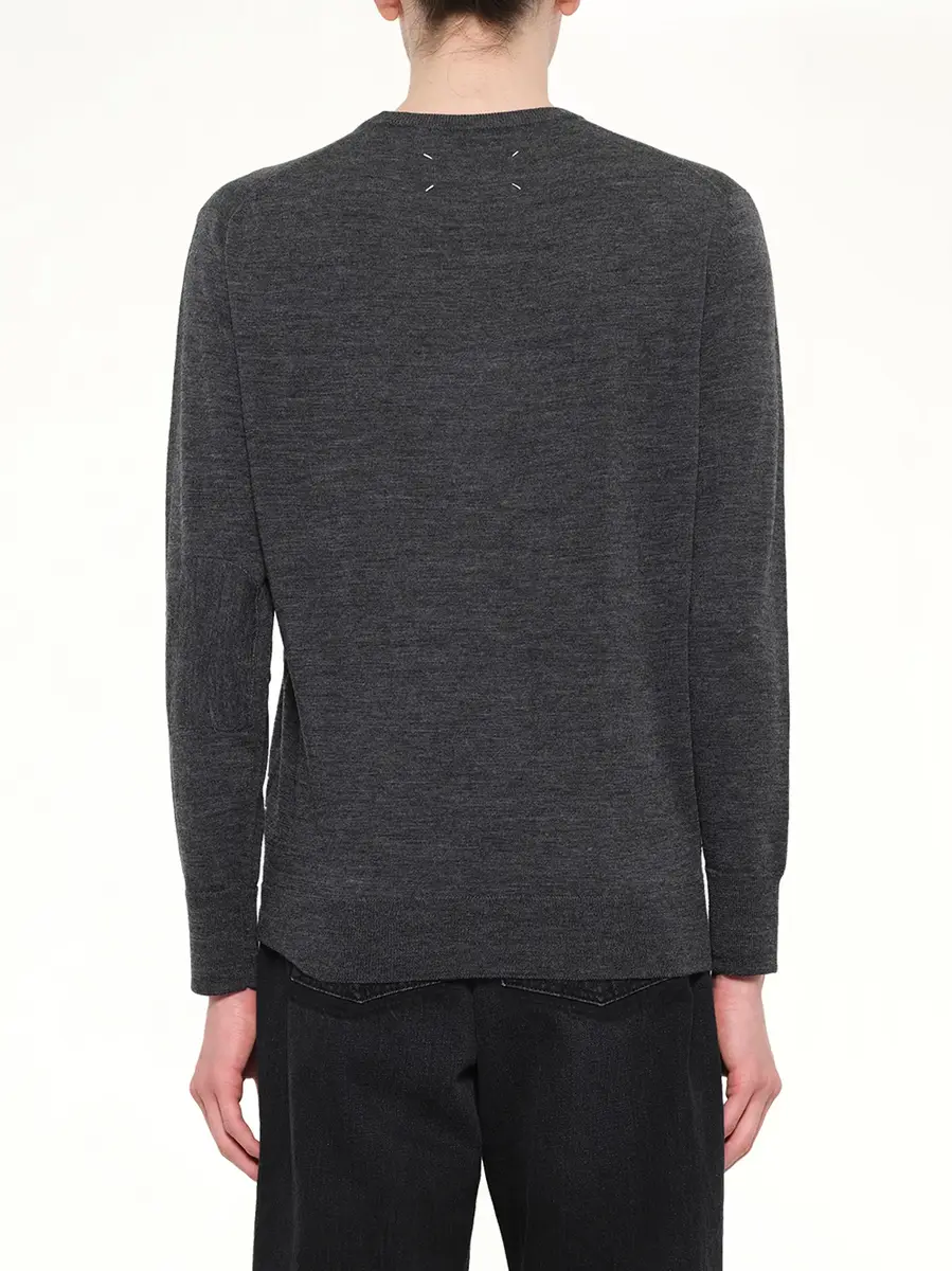 Maison Margiela Wip Sweater in Medium Grey | Thumbnail 5
