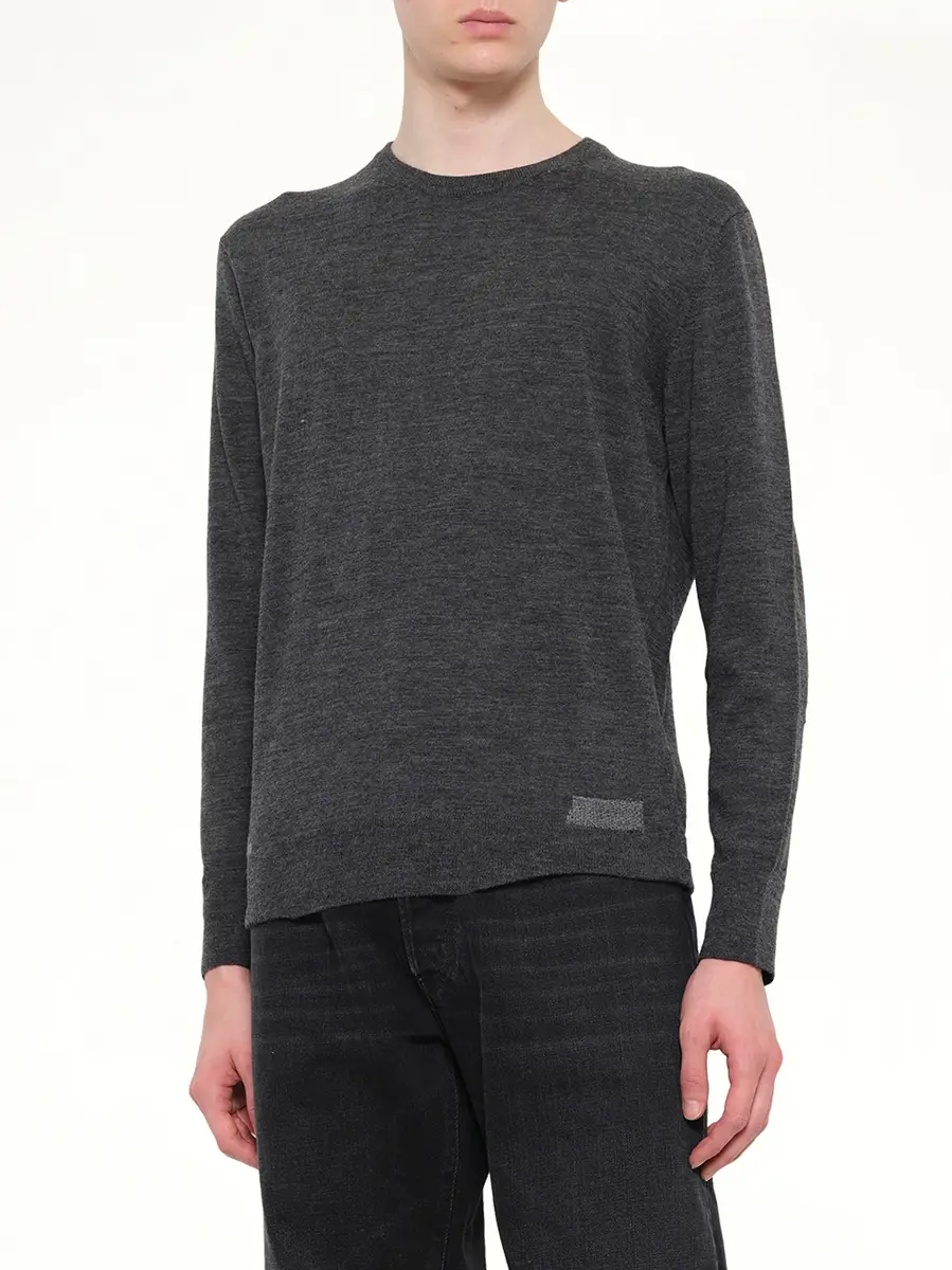 Maison Margiela Wip Sweater in Medium Grey | Thumbnail 6