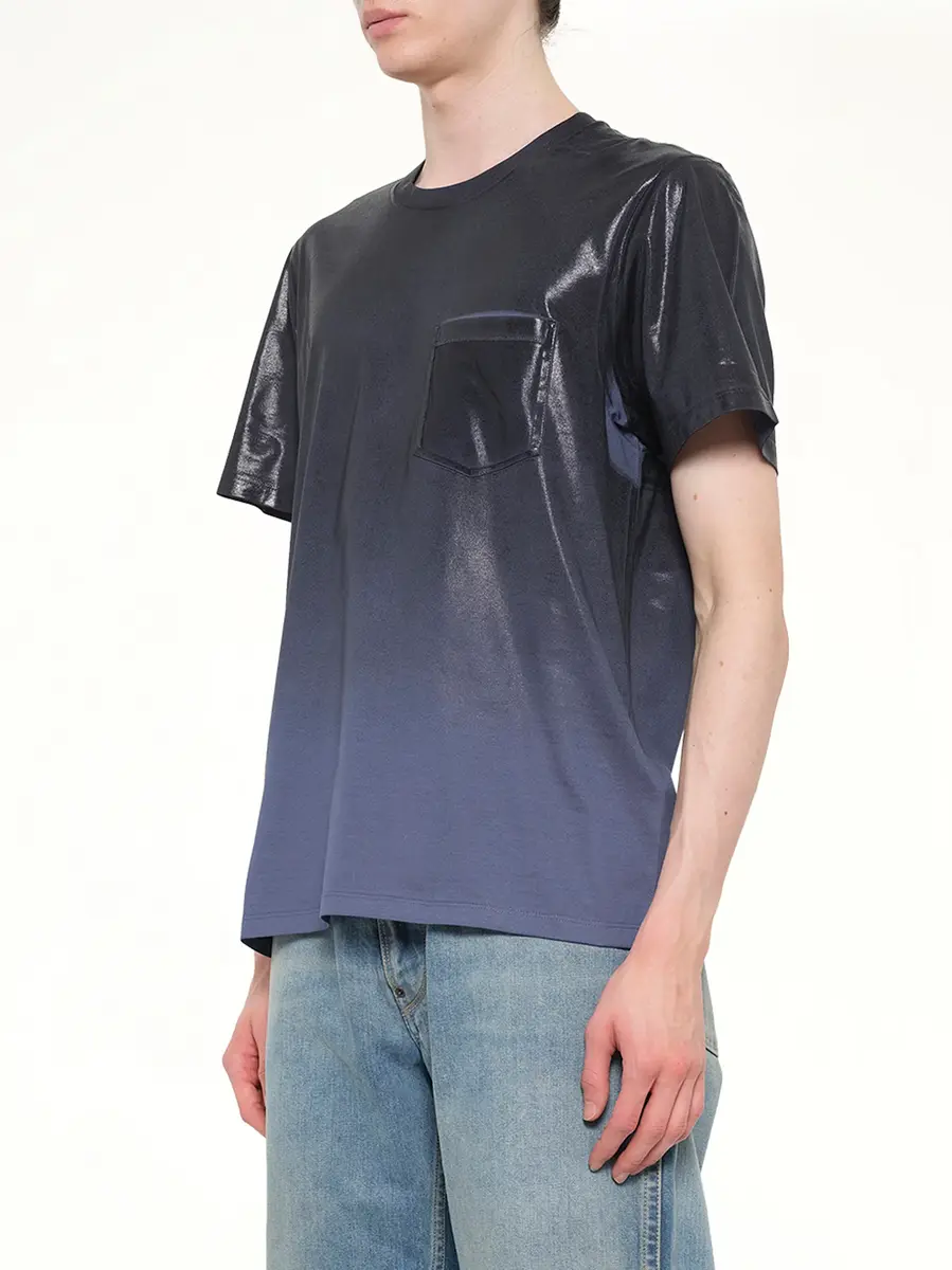 Maison Margiela Coated T-shirt in Lapis Blue | Thumbnail 2 Maison Margiela Coated T-shirt in Lapis Blue | Thumbnail 2