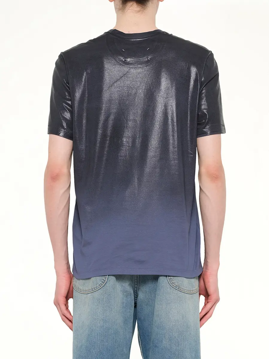 Maison Margiela Coated T-shirt in Lapis Blue | Thumbnail 5 Maison Margiela Coated T-shirt in Lapis Blue | Thumbnail 5