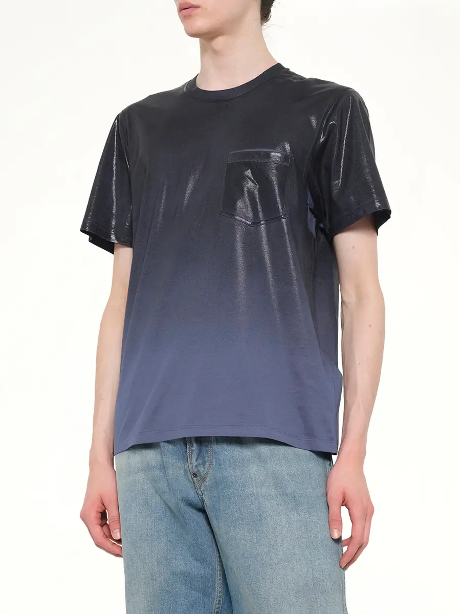Maison Margiela Coated T-shirt in Lapis Blue | Thumbnail 6 Maison Margiela Coated T-shirt in Lapis Blue | Thumbnail 6