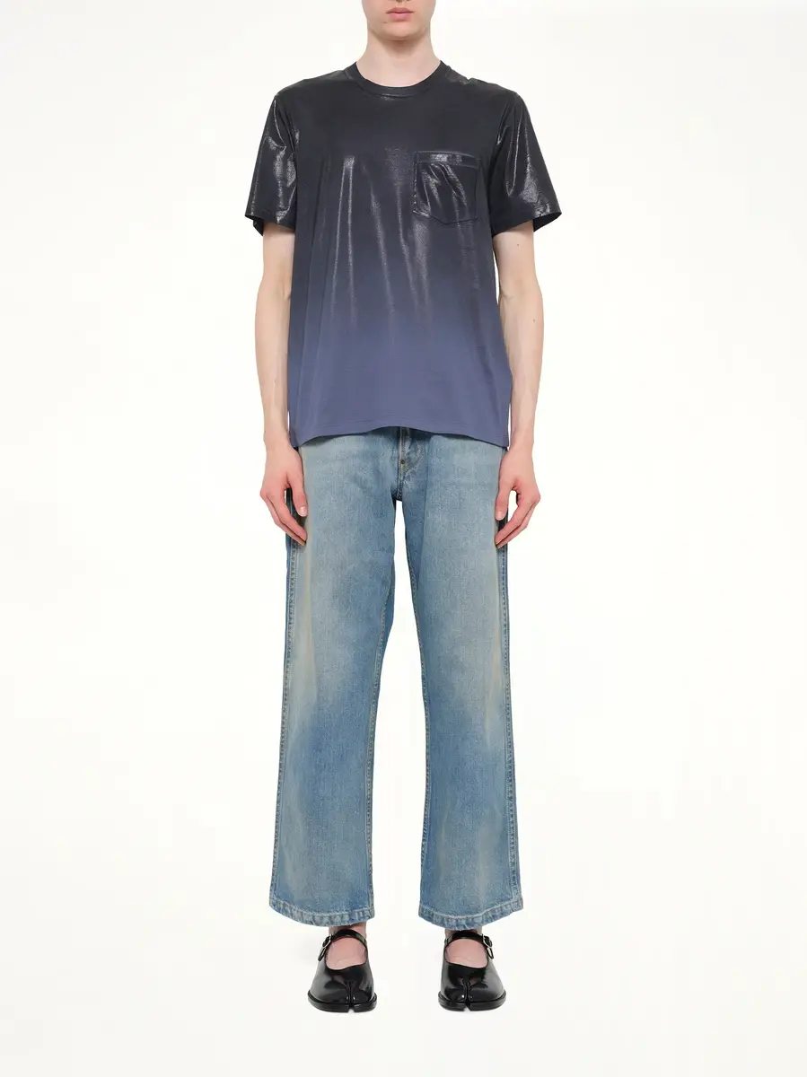 Maison Margiela Coated T-shirt in Lapis Blue | Thumbnail 7 Maison Margiela Coated T-shirt in Lapis Blue | Thumbnail 7