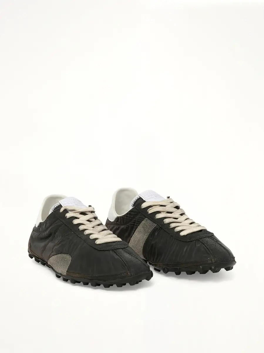 Maison Margiela Sprinters Low Sneaker in Dusty Green/black | Thumbnail 3