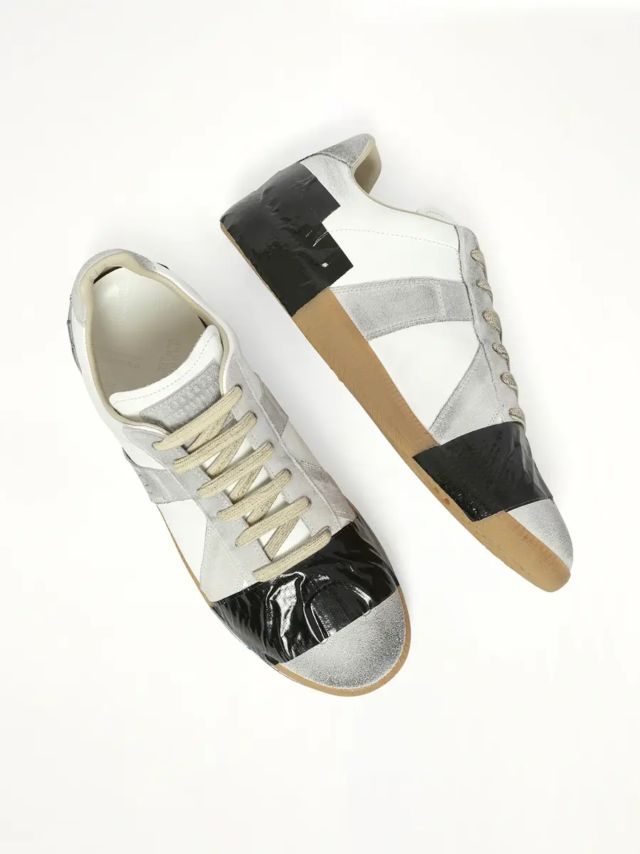 Maison Margiela Replica Tape Sneaker in Off White/black | Thumbnail 4 Maison Margiela Replica Tape Sneaker in Off White/black | Thumbnail 4