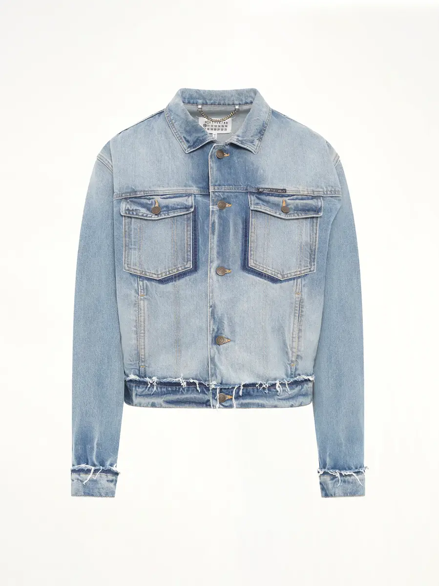 Maison Margiela Denim Jacket in Light Blue Indigo | Thumbnail 3 Maison Margiela Denim Jacket in Light Blue Indigo | Thumbnail 3