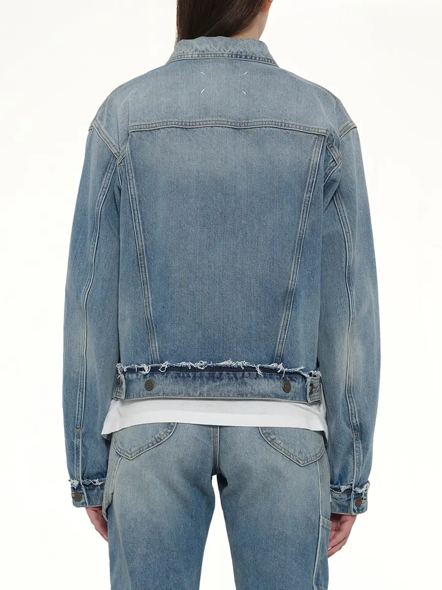 Maison Margiela Denim Jacket in Light Blue Indigo | Thumbnail 5 Maison Margiela Denim Jacket in Light Blue Indigo | Thumbnail 5