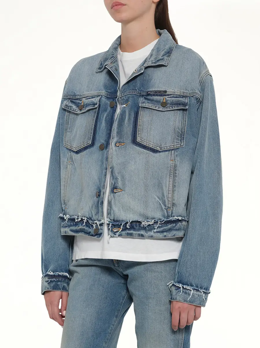Maison Margiela Denim Jacket in Light Blue Indigo | Thumbnail 6 Maison Margiela Denim Jacket in Light Blue Indigo | Thumbnail 6