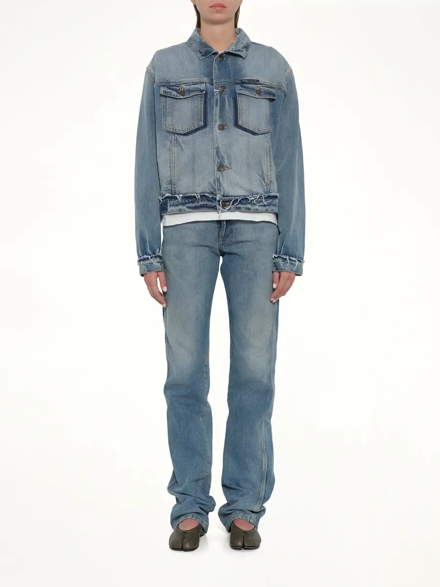 Maison Margiela Denim Jacket in Light Blue Indigo | Thumbnail 7 Maison Margiela Denim Jacket in Light Blue Indigo | Thumbnail 7