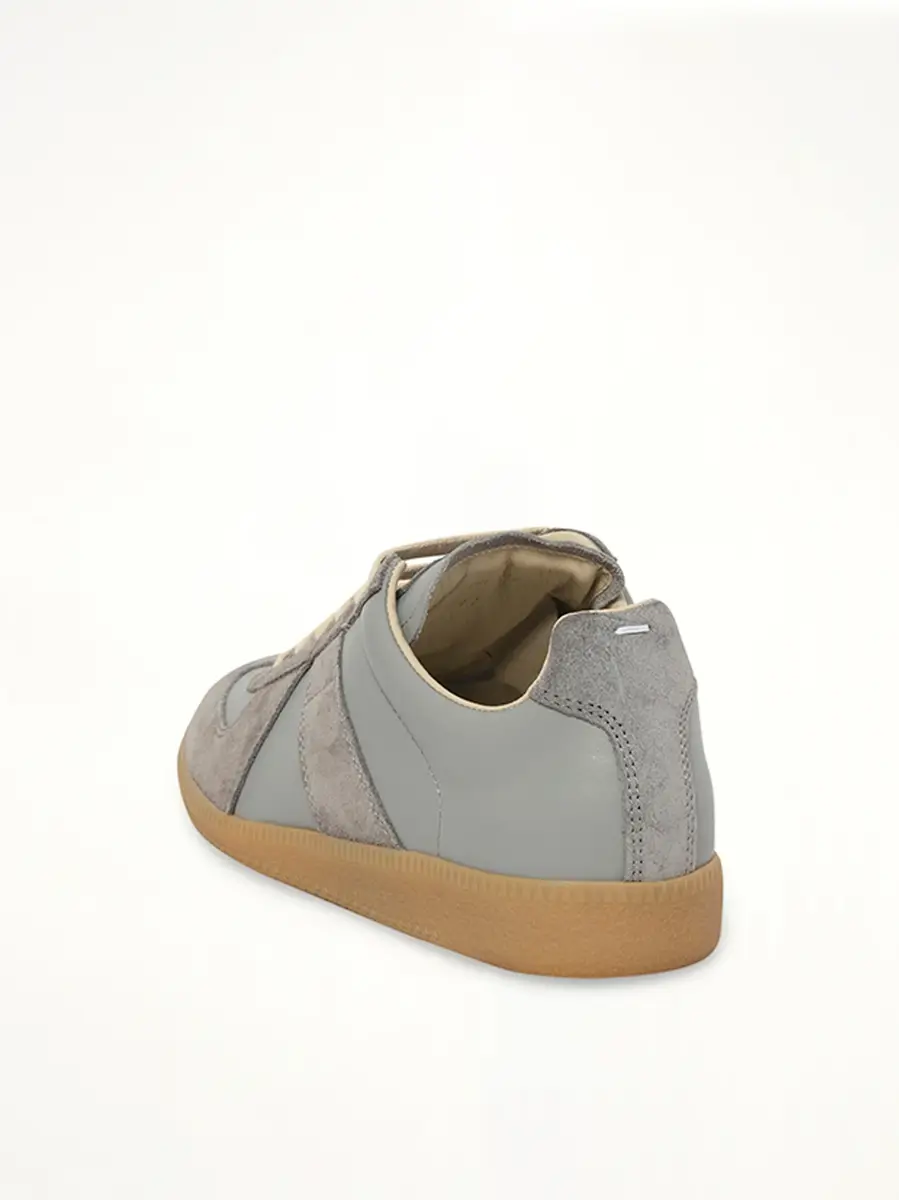 Maison Margiela Replica Leather Sneaker in Ghost Grey | Thumbnail 2 Maison Margiela Replica Leather Sneaker in Ghost Grey | Thumbnail 2