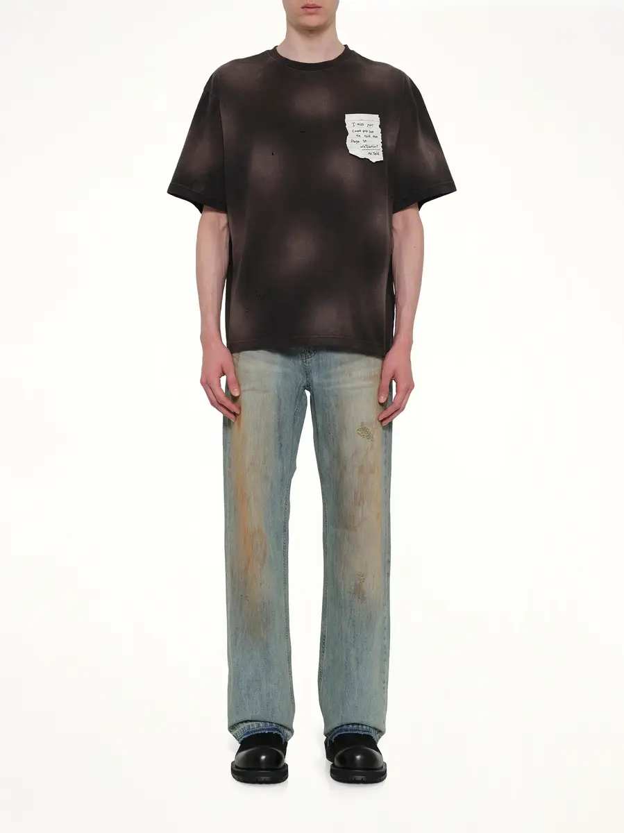 We11Done Paper Note Grunge T-shirt | Thumbnail 7 We11Done Paper Note Grunge T-shirt | Thumbnail 7