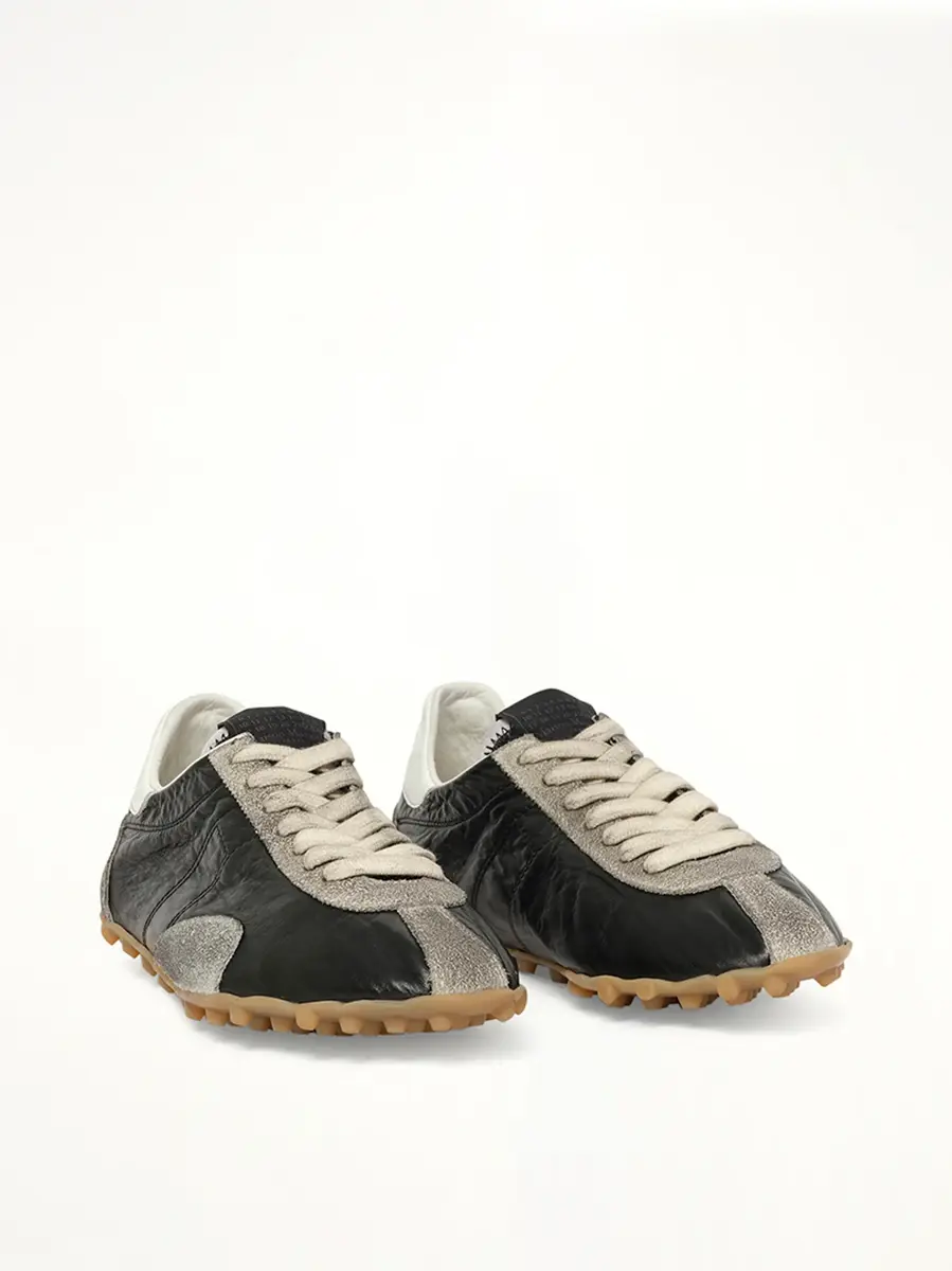 Maison Margiela Sprinters Low Sneaker in Black/white/grey | Thumbnail 3 Maison Margiela Sprinters Low Sneaker in Black/white/grey | Thumbnail 3