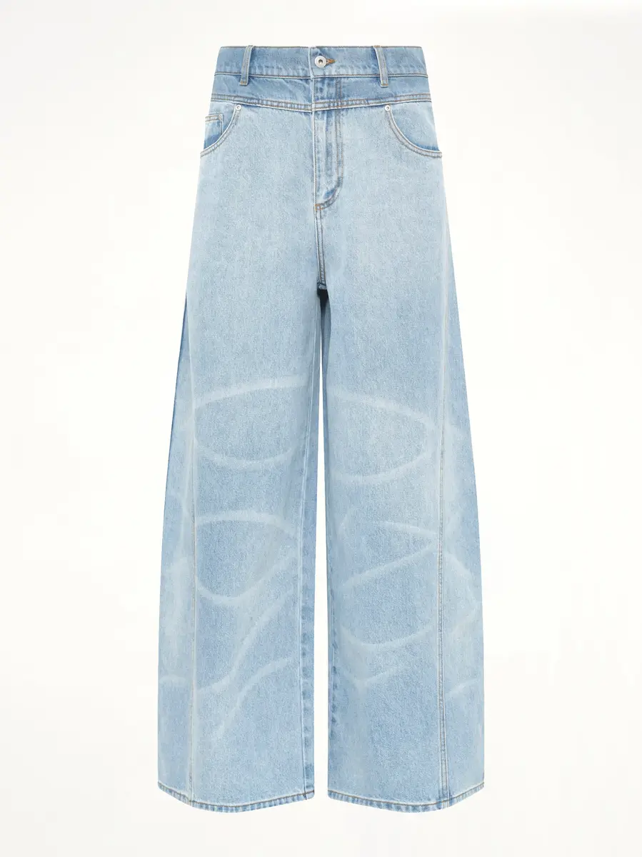 FENG CHEN WANG Wide Leg Denim Trousers | Thumbnail 2