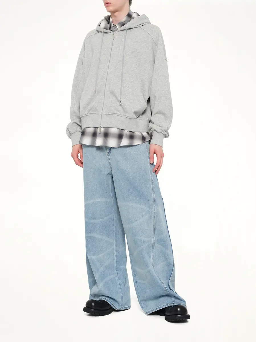 FENG CHEN WANG Wide Leg Denim Trousers | Thumbnail 4