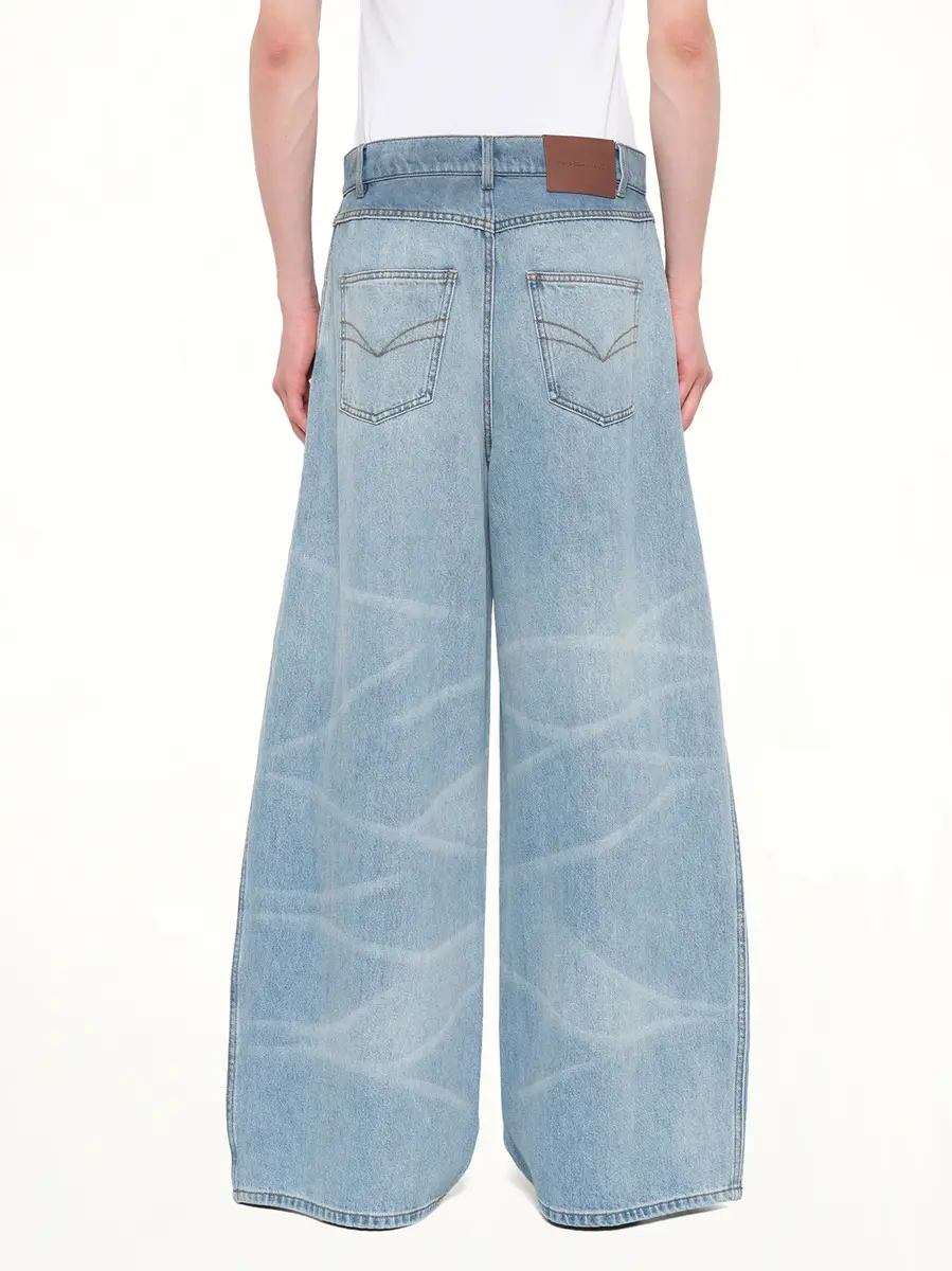 FENG CHEN WANG Wide Leg Denim Trousers | Thumbnail 5