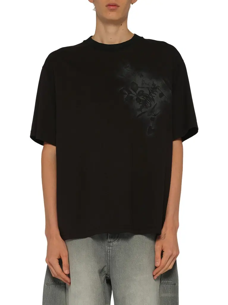FENG CHEN WANG Spray Painted Plants Dye T-shirt