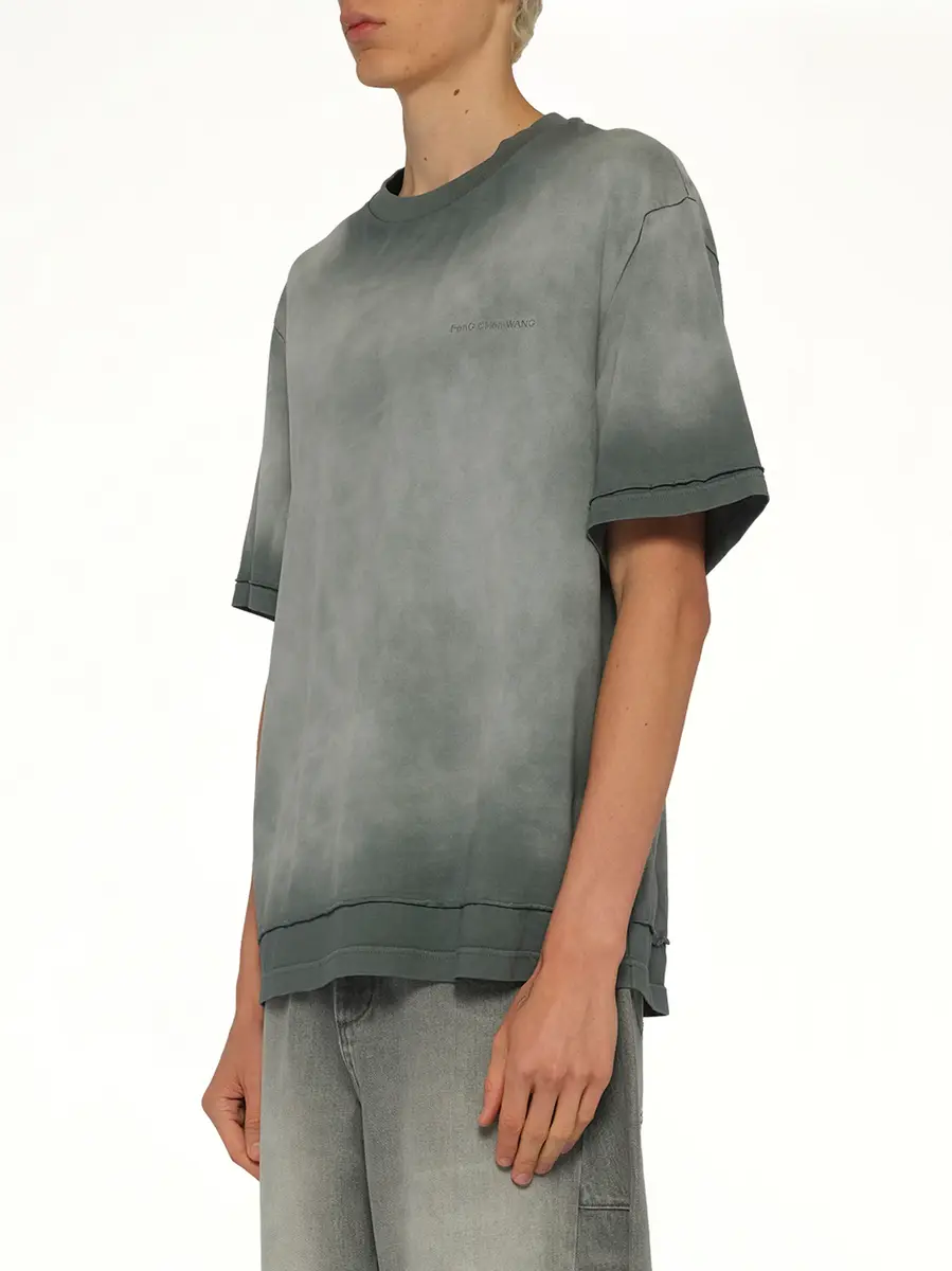FENG CHEN WANG 2 in 1 Washed T-shirt Grey | Thumbnail 2 FENG CHEN WANG 2 in 1 Washed T-shirt Grey | Thumbnail 2