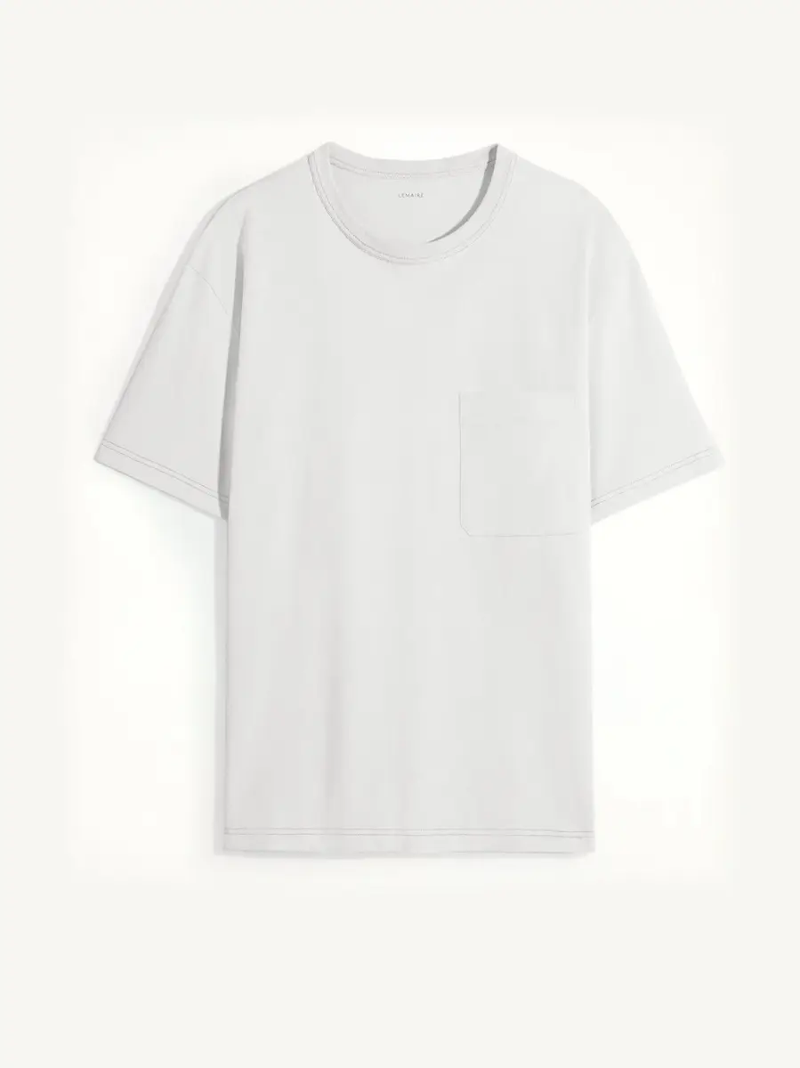 Lemaire Boxy SS T-shirt in Pearl | Thumbnail 3 Lemaire Boxy SS T-shirt in Pearl | Thumbnail 3