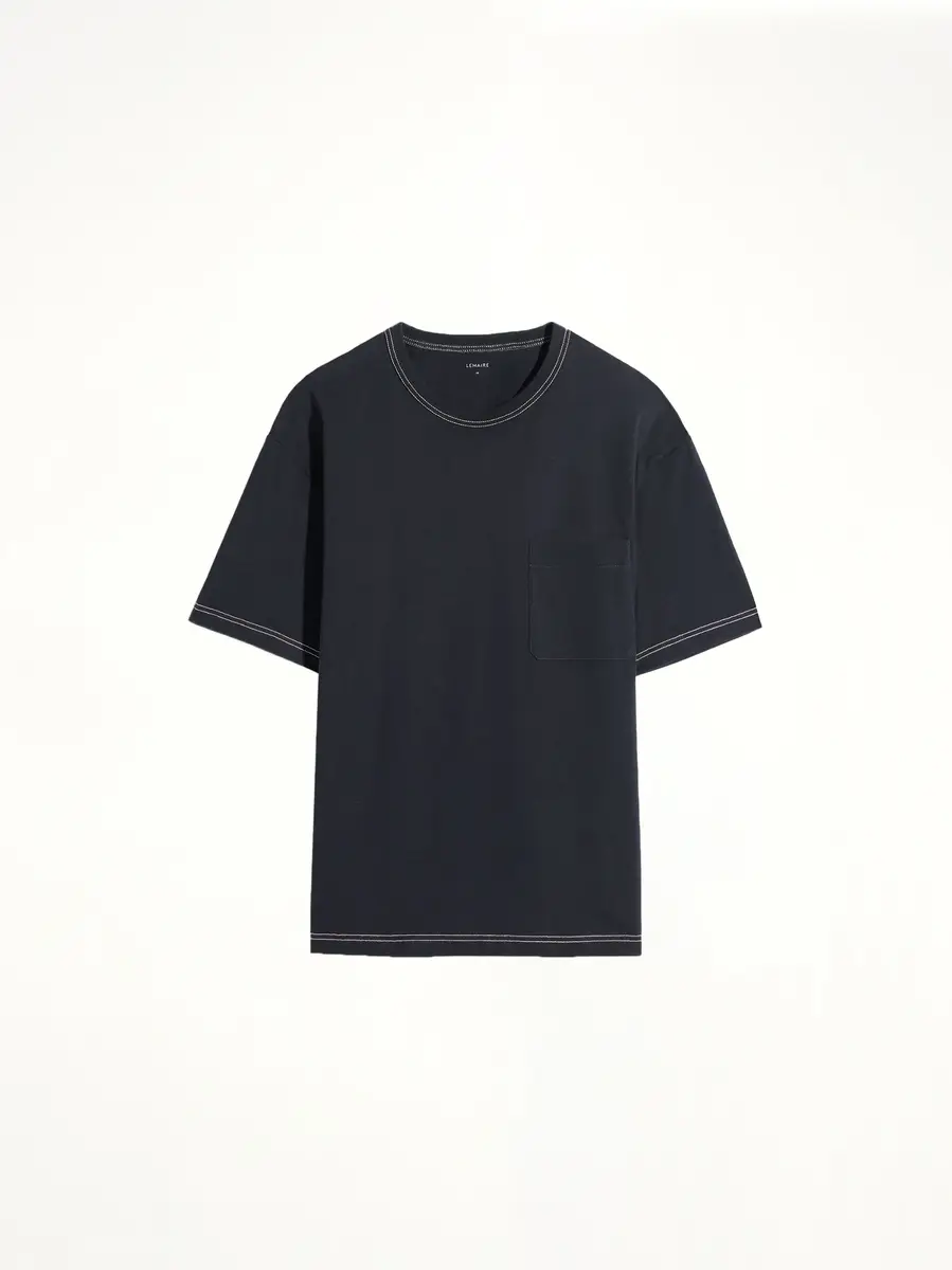 Lemaire Boxy SS T-shirt in Urchin Black | Thumbnail 3 Lemaire Boxy SS T-shirt in Urchin Black | Thumbnail 3