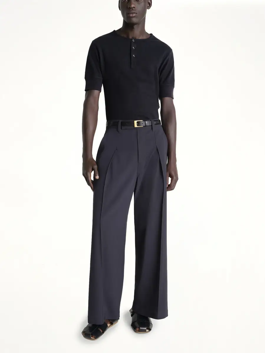 Lemaire Rib Henley Top | Thumbnail 2 Lemaire Rib Henley Top | Thumbnail 2