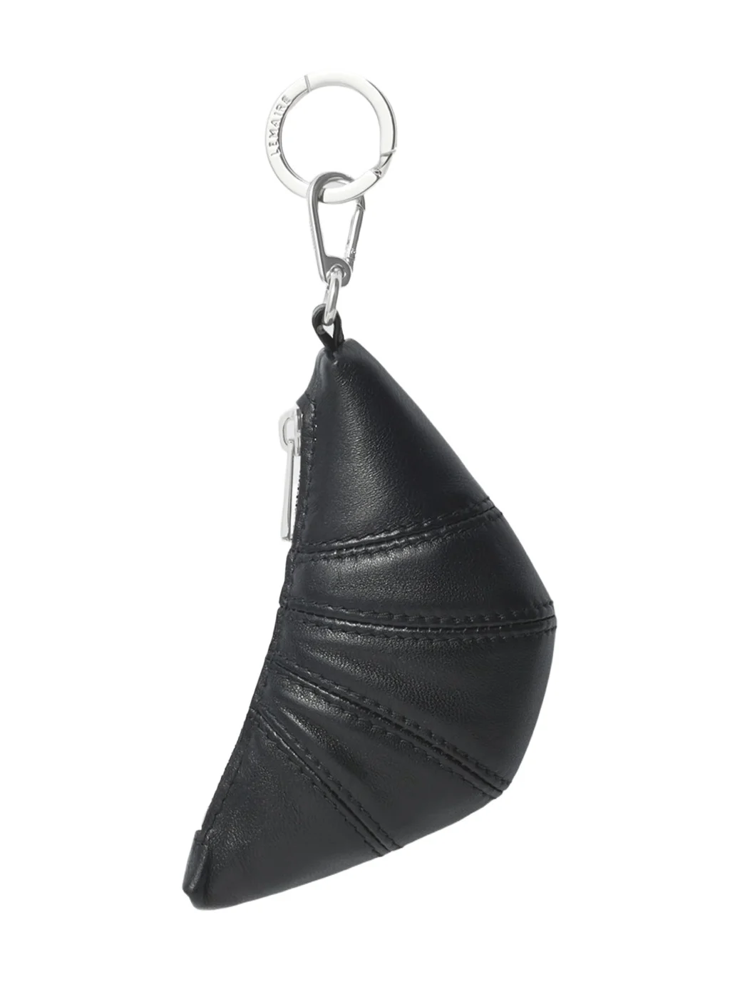 Mini Croissant Soft Nappa Keyring in Dark Chocolate Mini Croissant Soft Nappa Keyring in Dark Chocolate