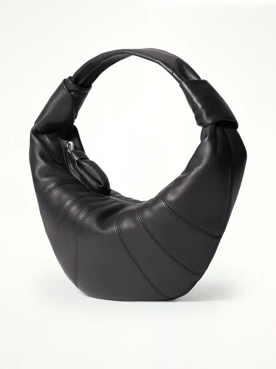 Lemaire Mini Fortune Croissant Soft Nappa Leather Bag in Dark Chocolate | Thumbnail 3 Lemaire Mini Fortune Croissant Soft Nappa Leather Bag in Dark Chocolate | Thumbnail 3