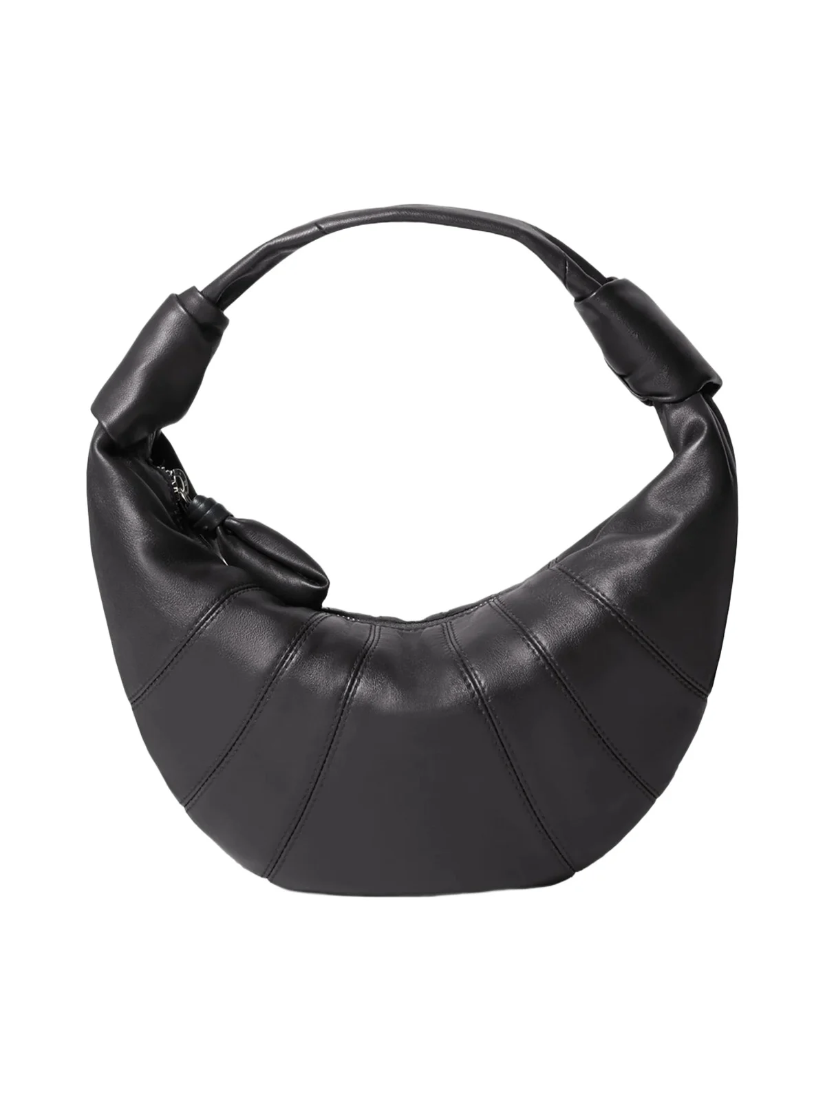 Mini Fortune Croissant Soft Nappa Leather Bag in Dark Chocolate Mini Fortune Croissant Soft Nappa Leather Bag in Dark Chocolate