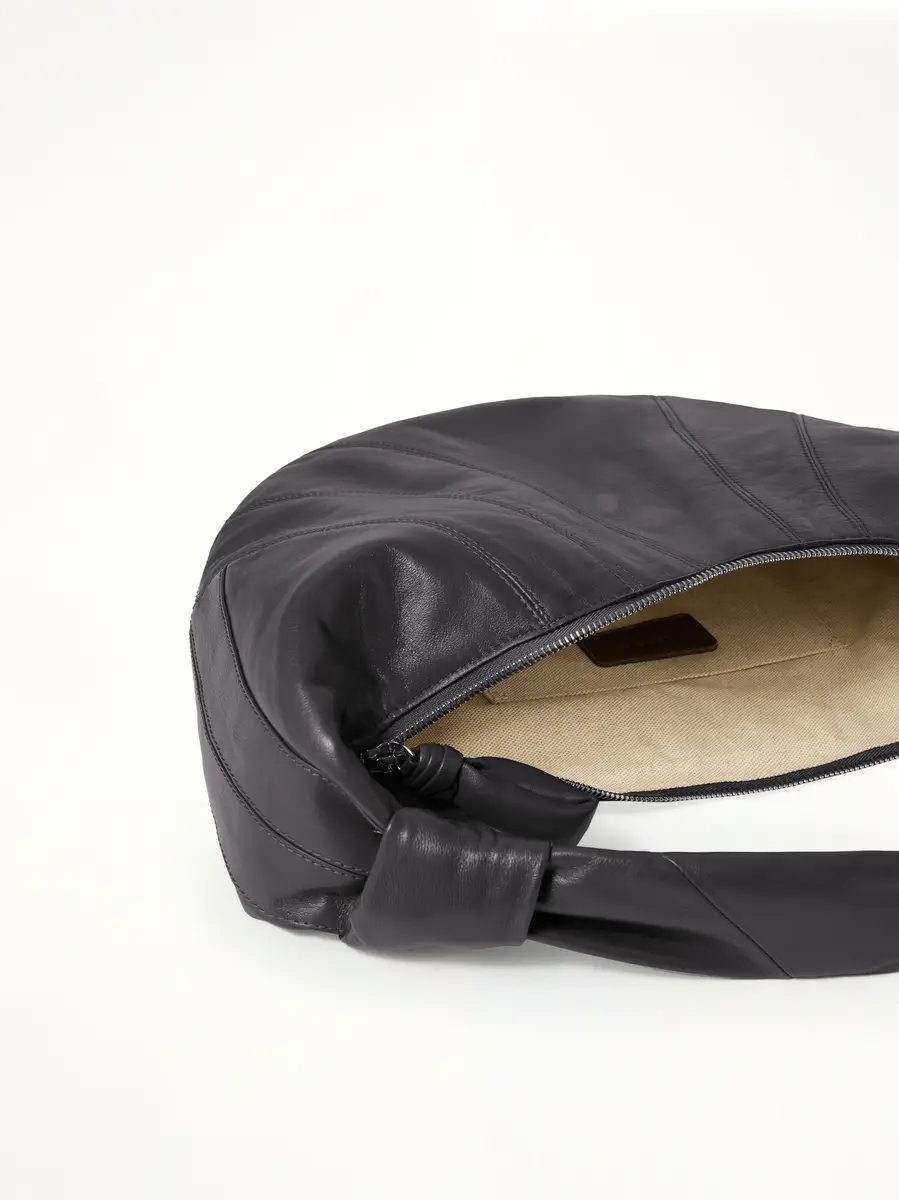 Lemaire Fortune Croissant Soft Nappa Leather Bag in Dark Chocolate | Thumbnail 2 Lemaire Fortune Croissant Soft Nappa Leather Bag in Dark Chocolate | Thumbnail 2