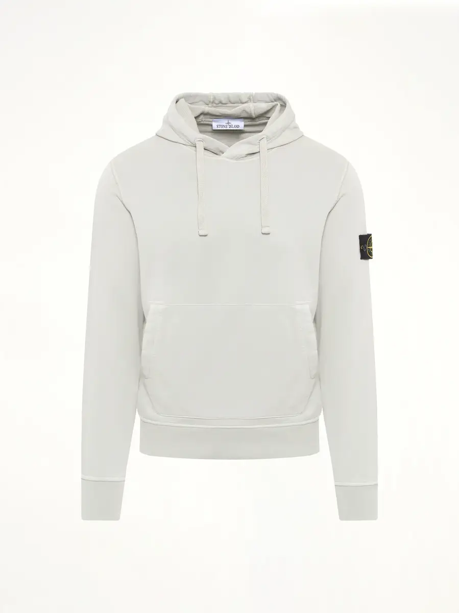 Stone Island 6100062 Hoodie Sweater in Pearl Grey | Thumbnail 3 Stone Island 6100062 Hoodie Sweater in Pearl Grey | Thumbnail 3