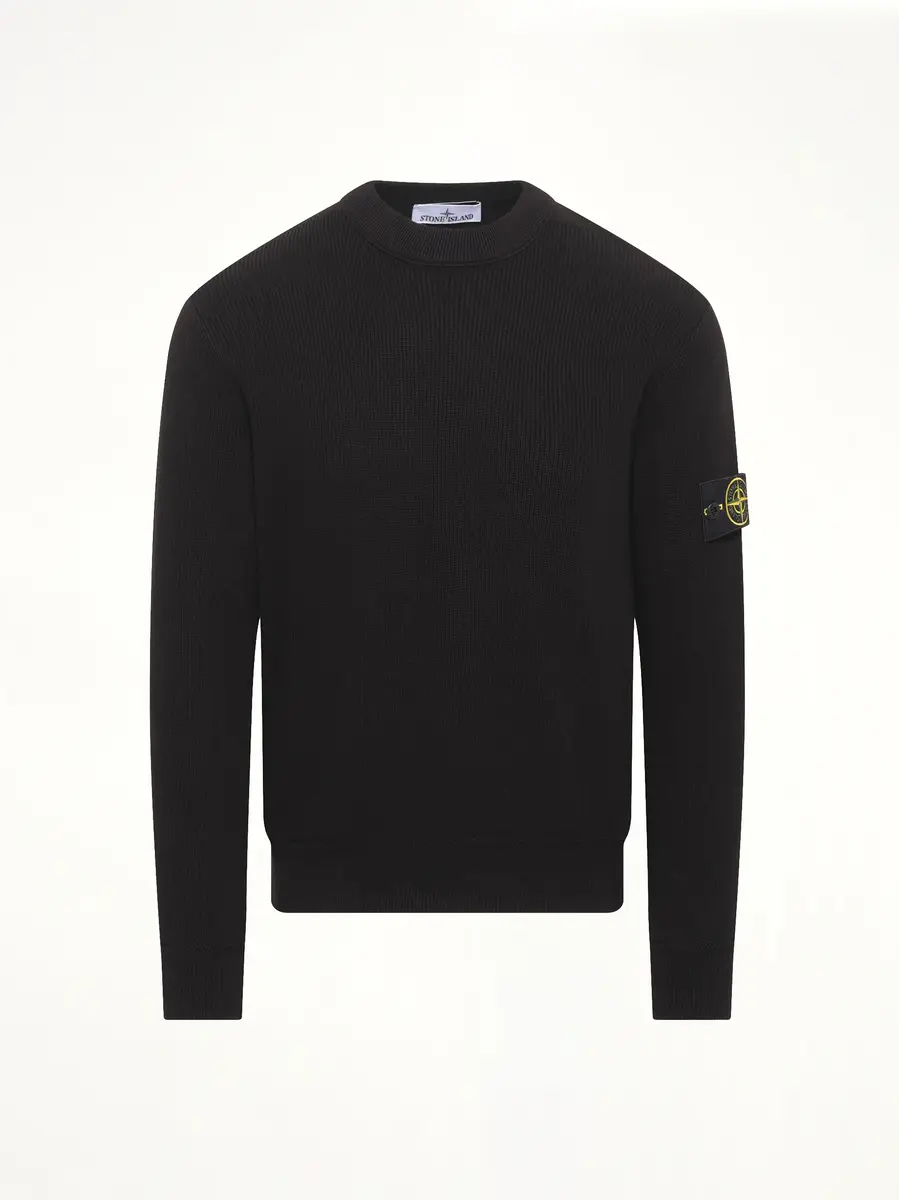 Stone Island 5100154 Ribbed Cotton Crewneck Sweater | Thumbnail 3 Stone Island 5100154 Ribbed Cotton Crewneck Sweater | Thumbnail 3