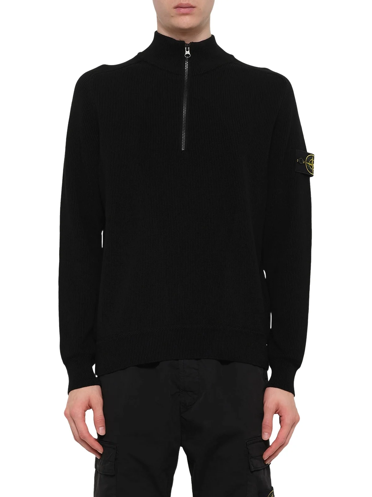 5100124 Ribbed Cotton Half-zip Sweater 5100124 Ribbed Cotton Half-zip Sweater