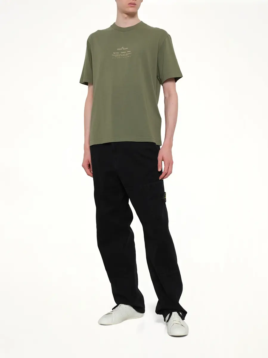 Stone Island 2100001 SS T-shirt in Military Green | Thumbnail 4 Stone Island 2100001 SS T-shirt in Military Green | Thumbnail 4