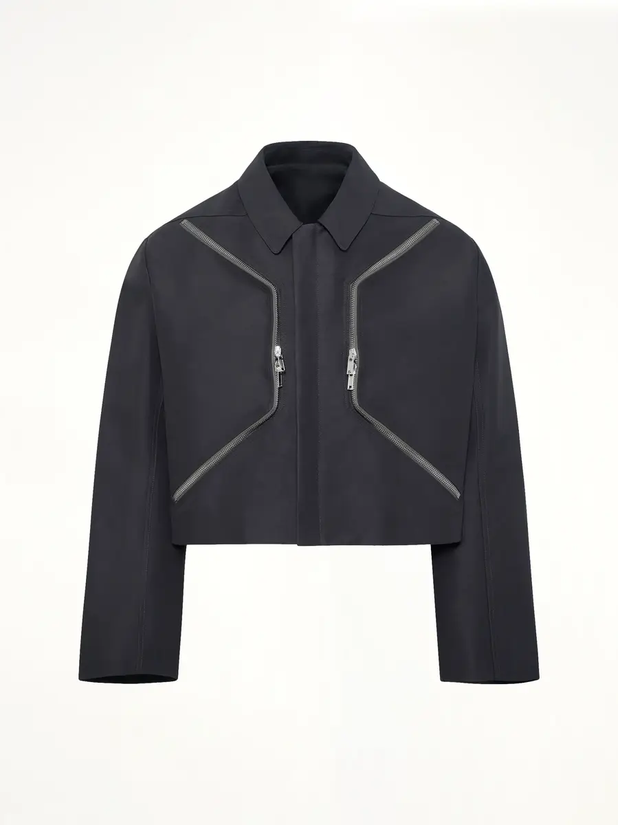 Rick Owens Woven Heizer Mac Jacket | Thumbnail 3 Rick Owens Woven Heizer Mac Jacket | Thumbnail 3