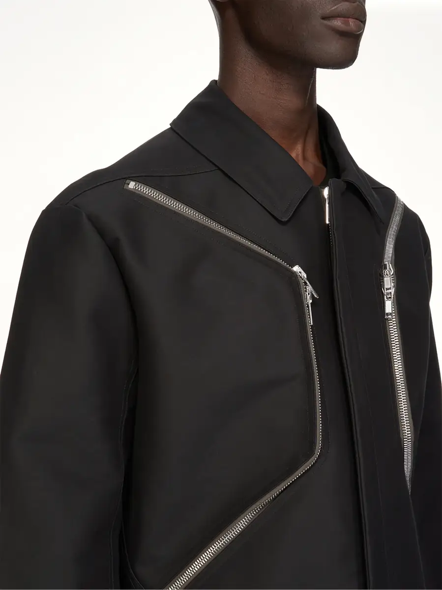 Rick Owens Woven Heizer Mac Jacket | Thumbnail 8 Rick Owens Woven Heizer Mac Jacket | Thumbnail 8