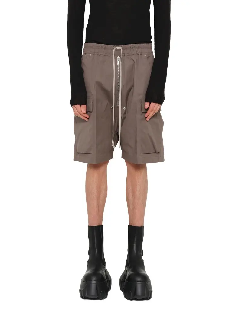 Rick Owens Cargobela Shorts in Dust Brown | Image 1 Rick Owens Cargobela Shorts in Dust Brown | Image 1