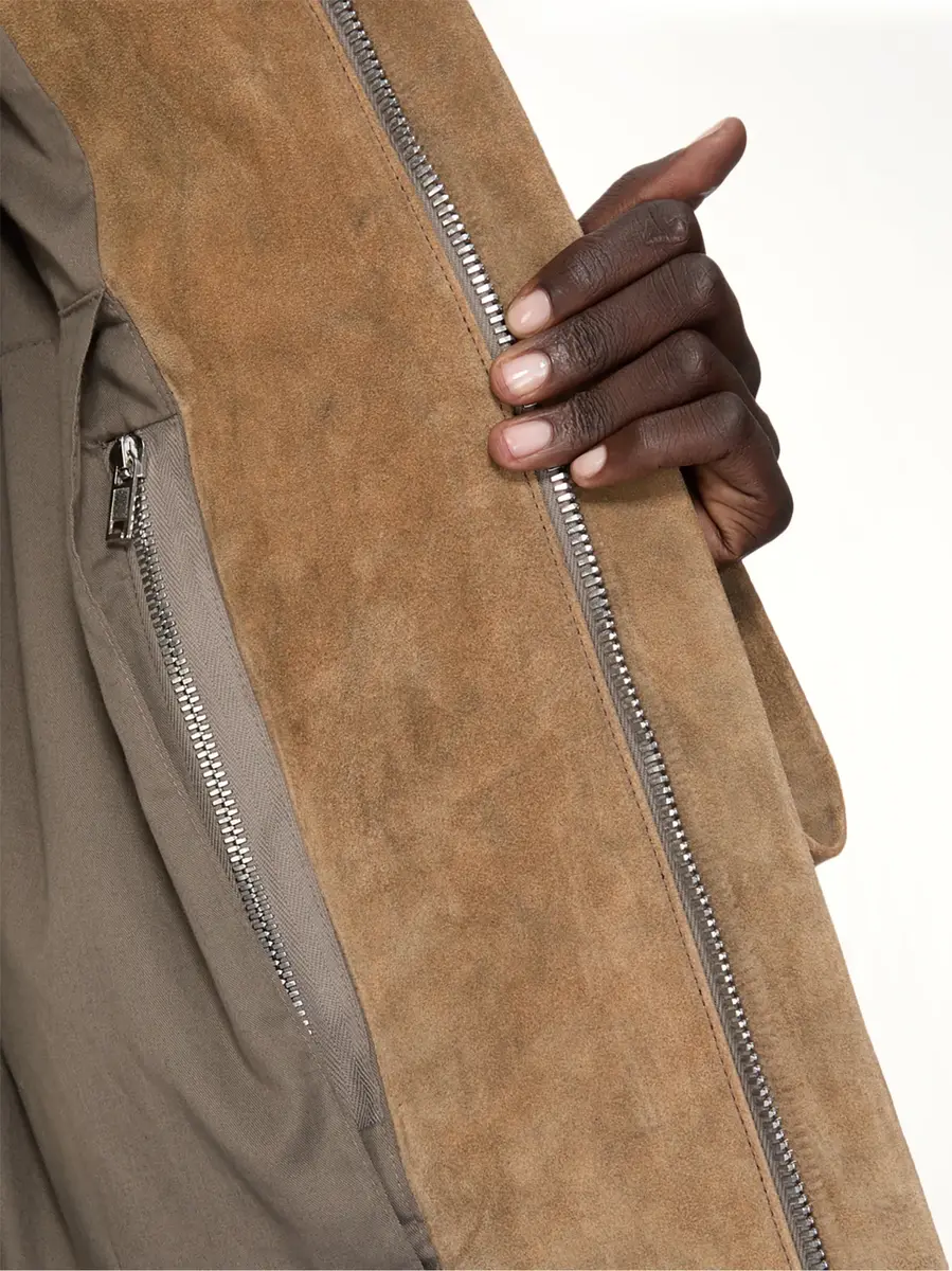 Rick Owens Heizer Mac Jacket in Sumi Brown | Thumbnail 2 Rick Owens Heizer Mac Jacket in Sumi Brown | Thumbnail 2