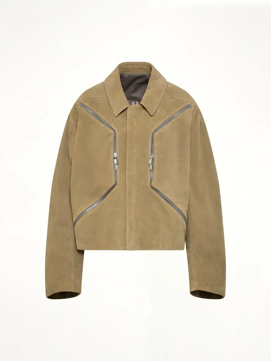 Rick Owens Heizer Mac Jacket in Sumi Brown | Thumbnail 3 Rick Owens Heizer Mac Jacket in Sumi Brown | Thumbnail 3