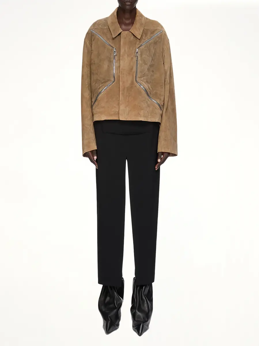 Rick Owens Heizer Mac Jacket in Sumi Brown | Thumbnail 5 Rick Owens Heizer Mac Jacket in Sumi Brown | Thumbnail 5