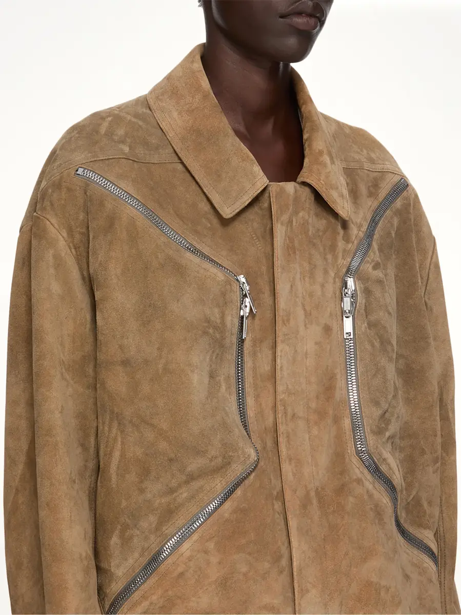 Rick Owens Heizer Mac Jacket in Sumi Brown | Thumbnail 7 Rick Owens Heizer Mac Jacket in Sumi Brown | Thumbnail 7
